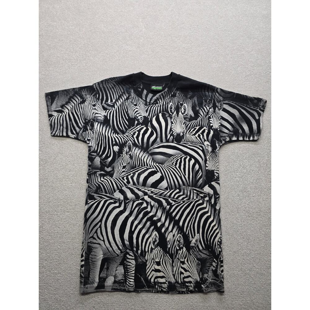 Vintage Radical Nature Zebra All Over Print Men's Size Large